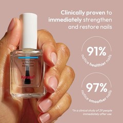Kerasal Nail Strengthen & Restore Base Coat with 0.5 Fl Oz (Pack of 1), Clear