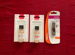 Lot of 3 Sally Hansen Nail Products: 2x Hard As NailsTreatment + ToeNail Clipper