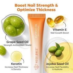 Cuticle Oil Pen Rose for Growth and Strength Nail Growth Oil Cuticle Softener…