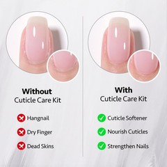 GAOY Cuticle Care Kit 0.68 Fl Oz (Pack of 2), Oil and Remover