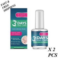 2 PCS-ROZINO 3 Days Nail Care – Keratin Amino Acid Formula Superior Nail Nourish