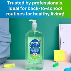 Germ-X Advanced Hand Sanitizer with Aloe and Vitamin 33.8 Fl Oz (Pack of 1)