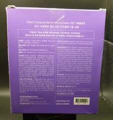 Fascy ~ Moisture Bomb Hand Cream ~ Violet~ 2 Piece Gift set ~ New ~Read Listing
