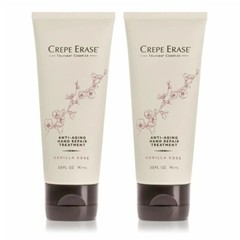 (2 Pack) Crépe Erase Advanced Anti Aging Hand Repair Treatment VANILLA ROSE, 3oz