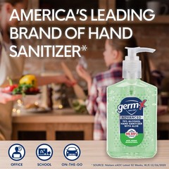 Germ-X Advanced Hand Sanitizer with Aloe and Vitamin E, 8 8 Fl Oz (Pack of 6)
