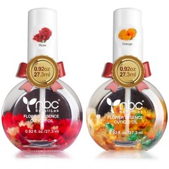 nbc BeautiLab Cuticle Oil, Nail Growth Oil 1 Fl Oz (Pack of 2), Orange & Rose