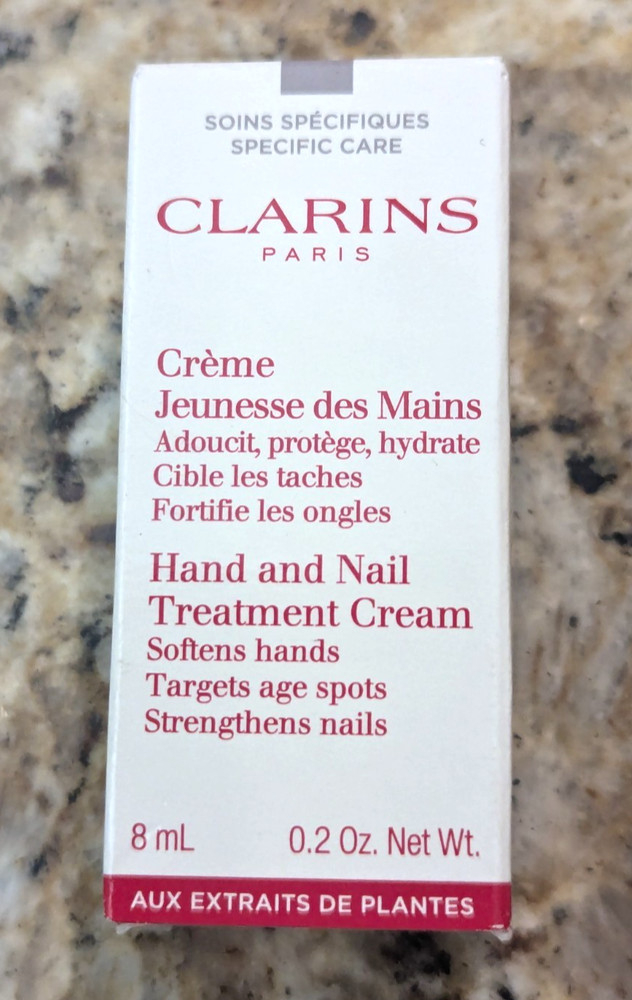 Clarins Hand and Nail Treatment Cream Travel Size 0.2 oz