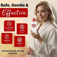 Professional Cuticle Remover 2oz – Rapid Gel, Hydrating Aloe, Almond Oil Formula