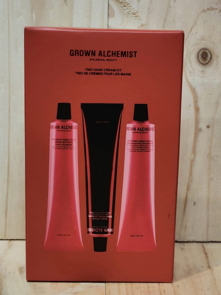 BRAND NEW: GROWN ALCHEMIST – TRIO HAND CREAM KIT – 65ML / 2.10FL OZ EACH TUBE