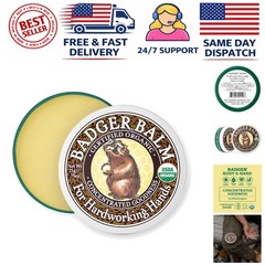 Organic Healing Hand Balm for Dry, Cracked Hands – Moisturizes & Soothes 0.75 oz