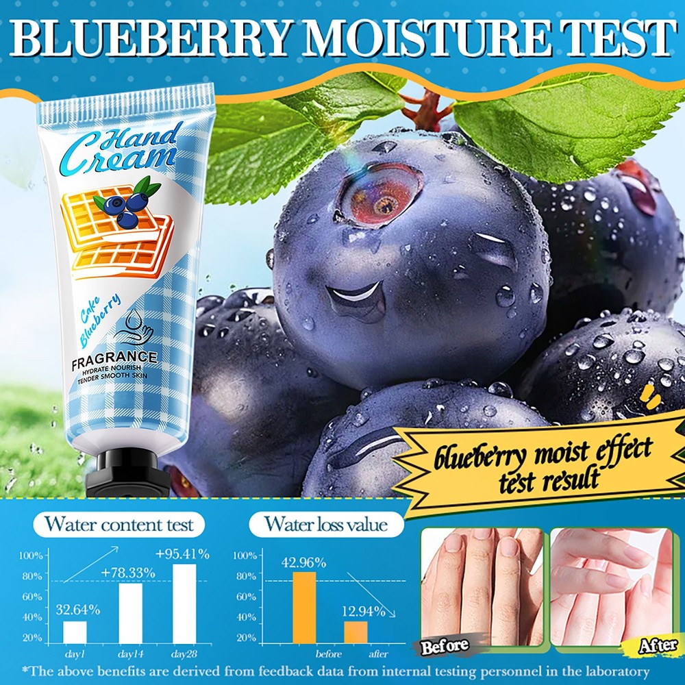 Set Of 5 Fruit Scented Non-sticky Hand Lotion Hydrating Hand Cream Nourishing