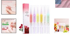 Revitalize Your Nails – 6Pcs Cuticle Oil Pen Set with Soft Brush & 15 Flavors