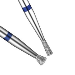 2Pcs Nail Drill Bits Diamond Carbide Conical Micro Cuticle Removal