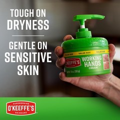 O’Keeffe’s Working Hands Hand Cream in a Pumpable Jar for 1 Pack, White