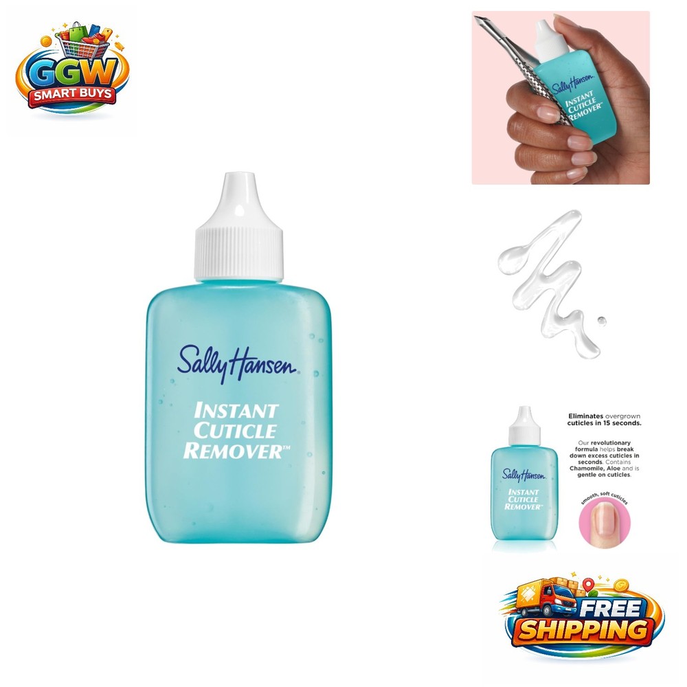 Instant Cuticle Remover Gel – Fast-Drying Aloe and Chamomile Treatment (1 Fl Oz)