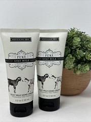 Lot Of 2 NEW SEALED Beekman 1802 Pure Goat Milk Hand Cream Fragrance Free 2oz Ea
