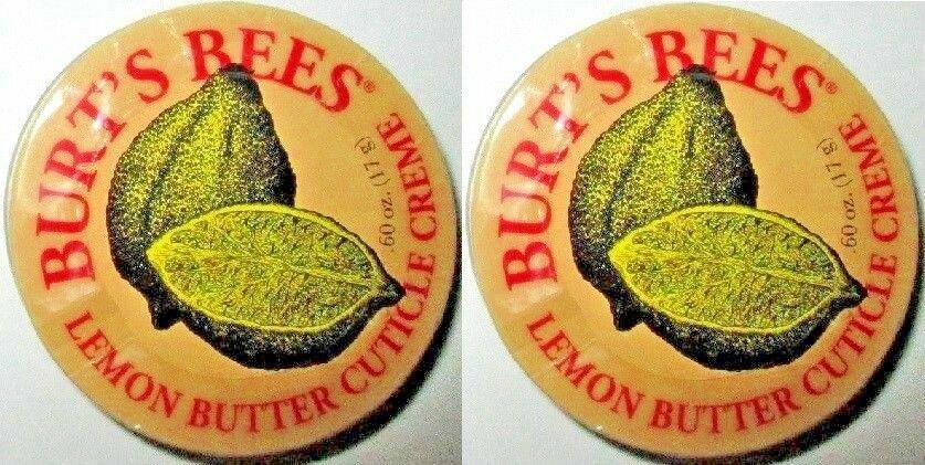 2 Sealed BURT’S BEES Lemon Butter CUTICLE CREME .60 oz with Nourishing Vitamin E