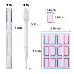 20 PCS Cuticle Oil Pens Transparent Twist Pens Cosmetic Container Empty Cuticle