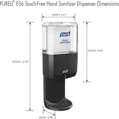 PURELL ES6 Automatic Hand Sanitizer 40.5 Fl Oz (Pack of 1), Graphite