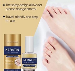 Nail-Aid Keratin 3 Day Growth Nail Treatment & Strengthener, 15ml (0.55 Fl Oz)