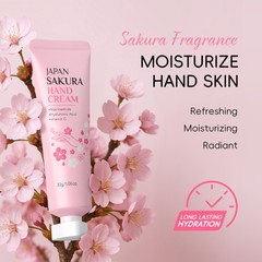 1PCS Hand Cream Evens Skin Tone 30g Hydrating Sakura Scented Nourishing