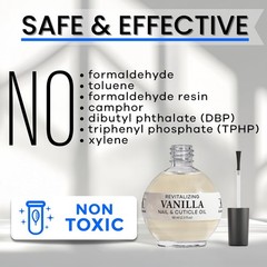 Moisturizing Cuticle & Nail Care Oil 2.3 Fl Oz – Vanilla Scented – Jojoba, Aloe,