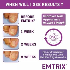 1-6x EMTRIX Fungal Nail Discolouration Treatment (10ml) 1 Week Effect FREE SHIP