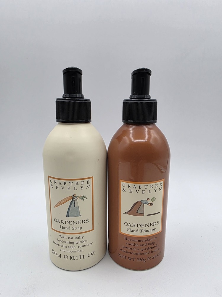 Crabtree Evelyn Gardeners Hand Therapy & Soap Duo Gift Set New Without Box