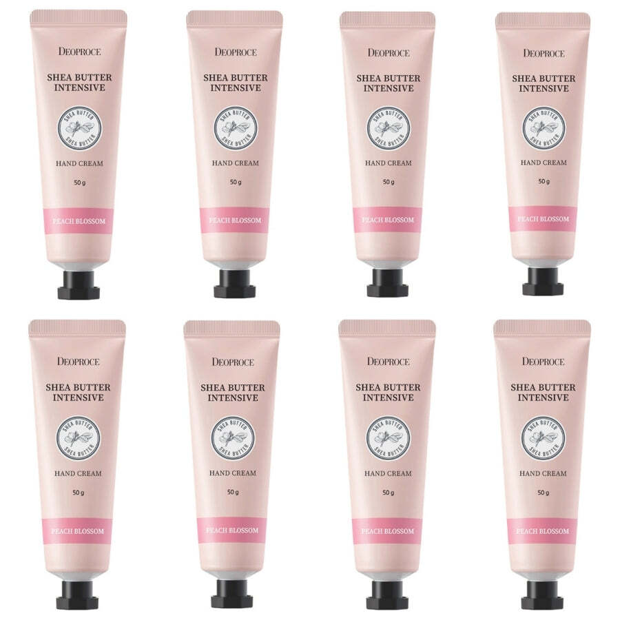 Deoproce Shea Butter Intensive Hand Cream Peach Blossom 50g*8Pcs – FREE SHIPPING