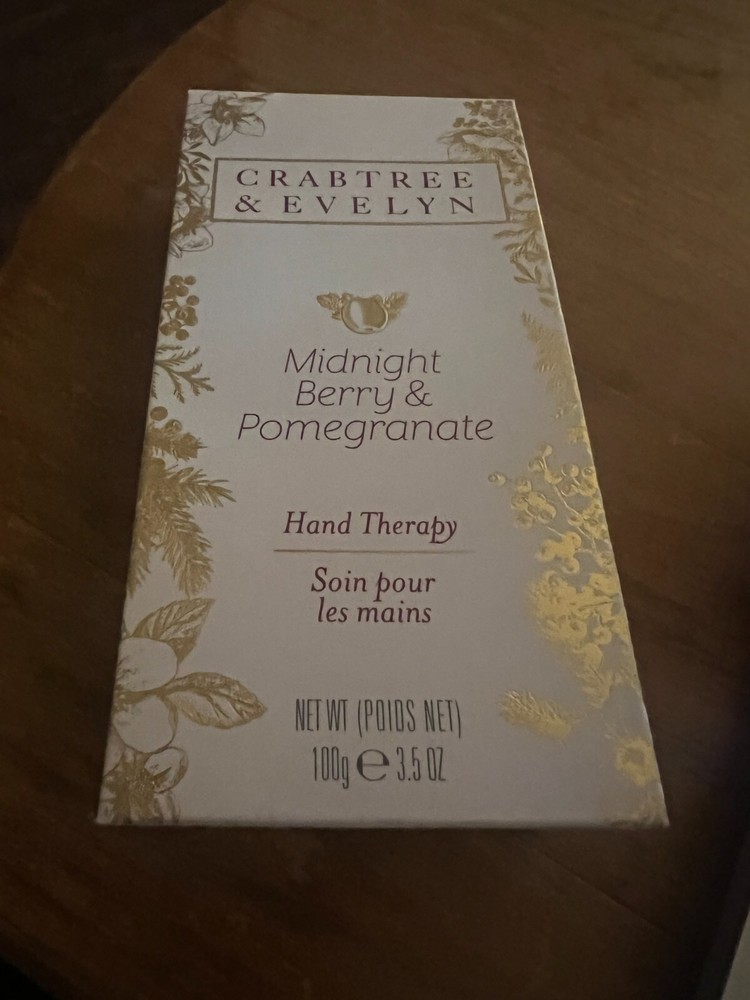 Crabtree & Evelyn Midnight Berry & Pomegranate Hand Therapy 3.5 oz NIB