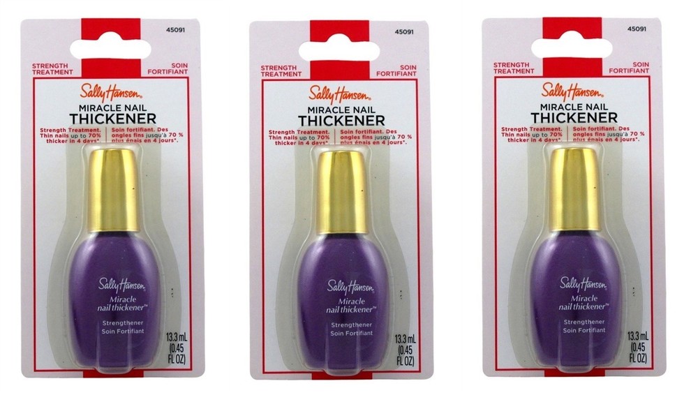 BL Sally Hansen Miracle Nail Thickener 0.45oz X 3 Packs