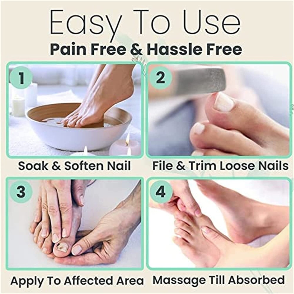 2 Pics Nail Treatment Repair Gel Cream Toe Be Health Instant in 7 Days Treatment