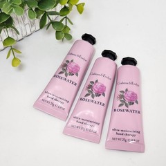 Lot of 3 Crabtree & Evelyn Rosewater Hand Therapy Cream 0.9 oz Each Travel Size