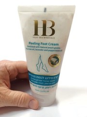 💥H&B Peeling FOOT CREAM & Natural Peach Grains, Dead Sea Minerals 150ml 5.07.oz