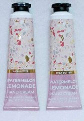 Bath & Body Works Watermelon Lemonade Shea Butter Hand Cream X2