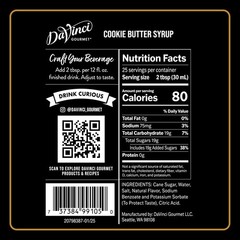 DaVinci Gourmet Cookie Butter Syrup, 25.4 Fl Oz (Pack of 1),