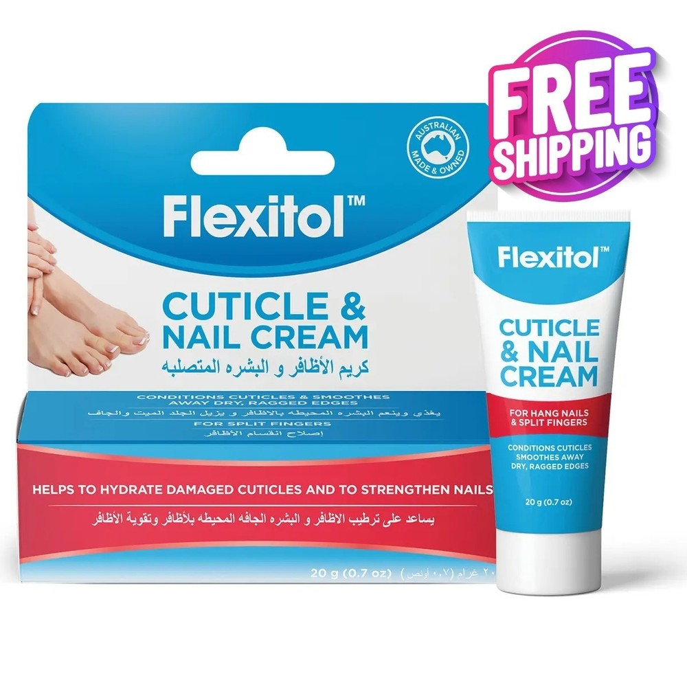 Flexitol Cuticle & Nail Cream &Conditions &Smoothes Away Day, Raggen Edges 20g
