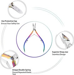 Easkep Cuticle Trimmer, Pusher & Remover – Stainless Steel Manicure Tools