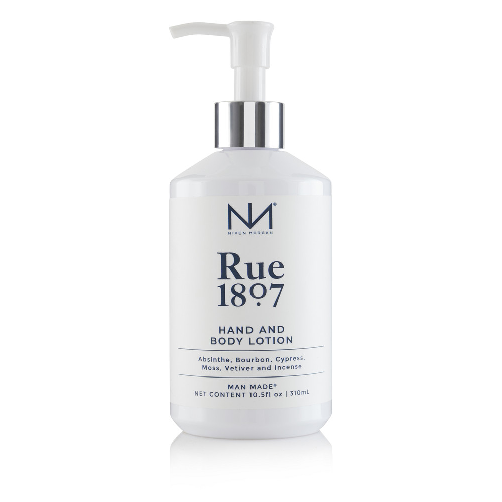 Niven Morgan Rue 1807 Black Cypress Hand and Body Lotion 10.5 oz