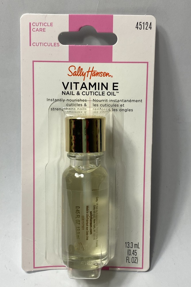 Sally Hansen Vitamin-E Nail & Cuticle Oil 0.45 Ounce (13.3ml) #45124