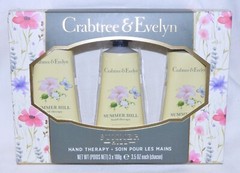 Crabtree & Evelyn Summer Hill Hand Therapy Gift Set New Boxed Large Size Creams