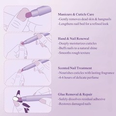 2026 Upgrade 3-in-1 Nail Care Pen – Cuticle Pusher Nail Pen Oil