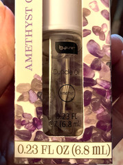 1 Bottle Eye Dropper B-Pure Cuticle CRYSTAL Oil AMETHYST Crystals 0.23fl.oz.