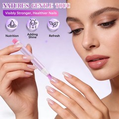2-in-1 Cuticle Pusher & Oil Pen Set – Portable Nail Care Tools for Dry Nails, Ha