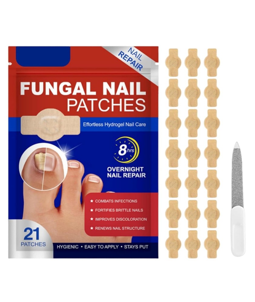 Fungal Nail Patches Ingrown Toe Nail Remover 21 Pcs Overnight Nail Repair