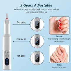 Portable Nail Drill File Rechargeable Cordless Manicure Machine Tool Electric US