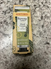 Burts Bees Rosemary Lemon Hand Cream With Shea Butter New