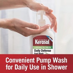 Kerasal Daily Defense Foot Wash Cleanser for Feet, 12 Fl Oz (Pack of 1)