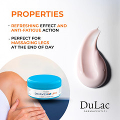 Dulac, Dinaven Legs Gel Cream, Cooling & Refreshing, with Diosmin & Menthol, Hor