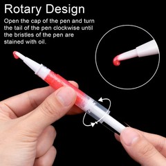 10Pcs 3ml Transparent Twist Pens Cuticle Oil Pen Empty Nail Oil Pen w/ Brush Tip